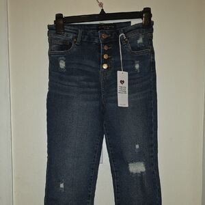 Celebrity Pink Kids Distressed Blue Jeans